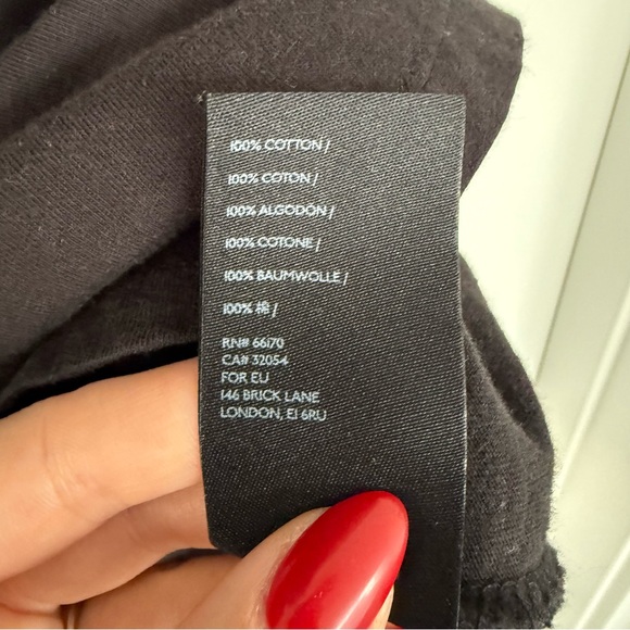 ANTHROPOLOGIE | Garden graphic black tee Size XL - Picture 4 of 9